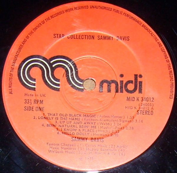 Sammy Davis Jr. : Star-Collection (LP, Comp)
