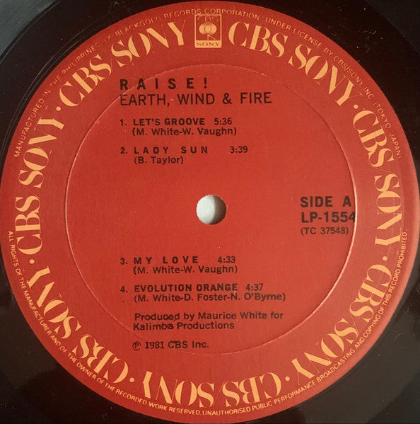 Earth, Wind & Fire : Raise! (LP, Album)