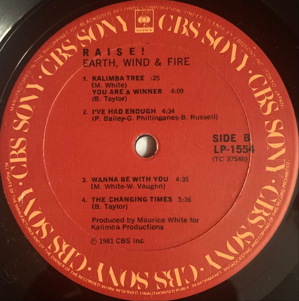 Earth, Wind & Fire : Raise! (LP, Album)