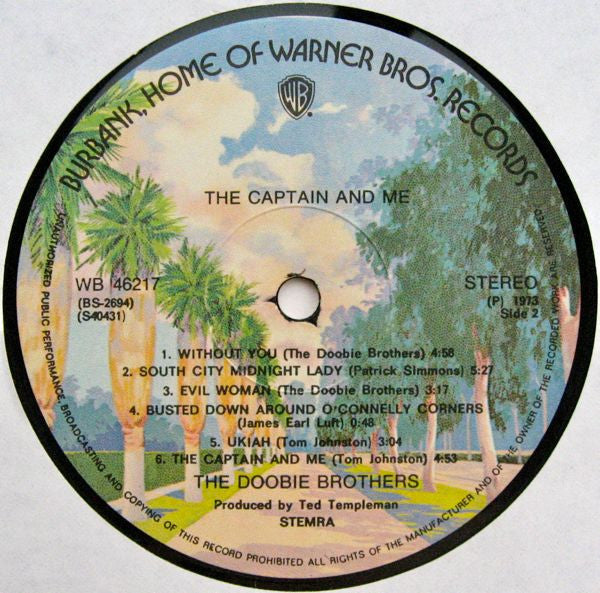 The Doobie Brothers : The Captain And Me (LP, Album, Gat)
