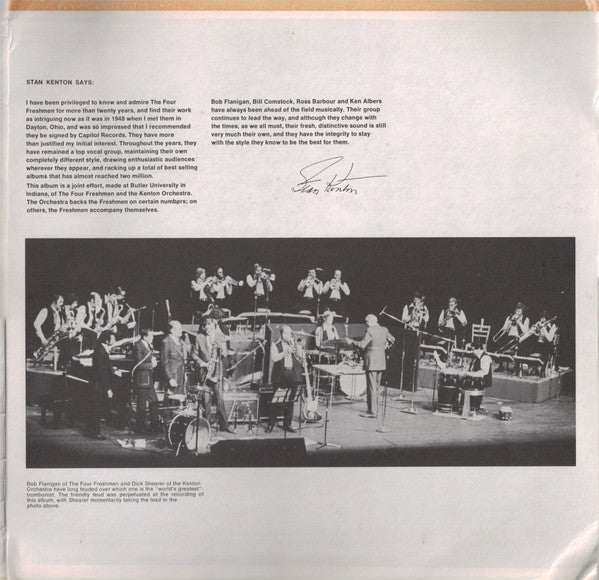 The Four Freshmen With Stan Kenton And His Orchestra : Live At Butler University (2xLP, Quad)