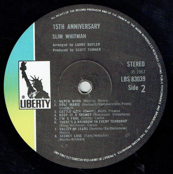 Slim Whitman : Reminiscing (LP, Album, RE)