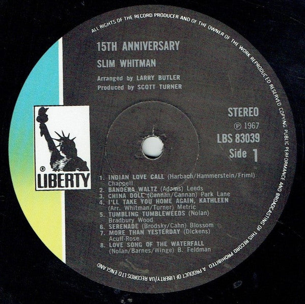 Slim Whitman : Reminiscing (LP, Album, RE)