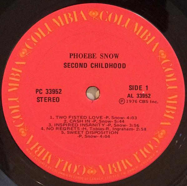 Phoebe Snow : Second Childhood (LP, Album)