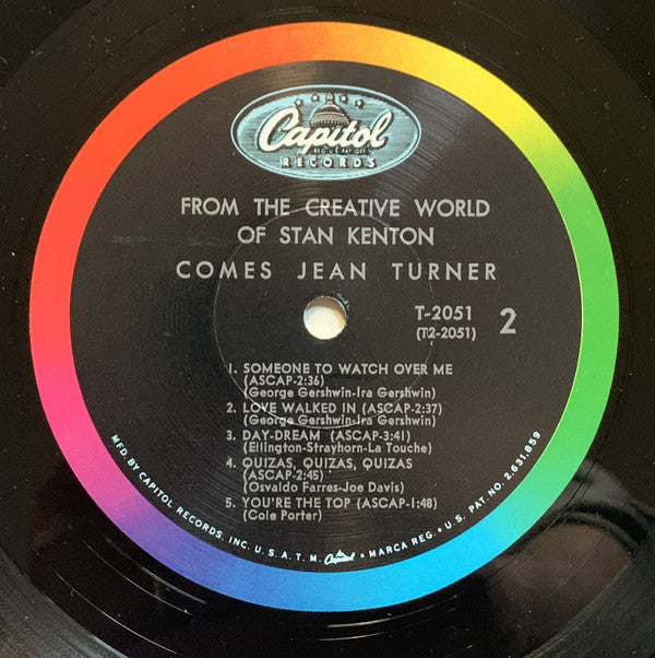 Stan Kenton And Jean Turner : From The Creative World Of Stan Kenton Comes The Exciting New Voice Of Jean Turner (LP, Album, Mono)