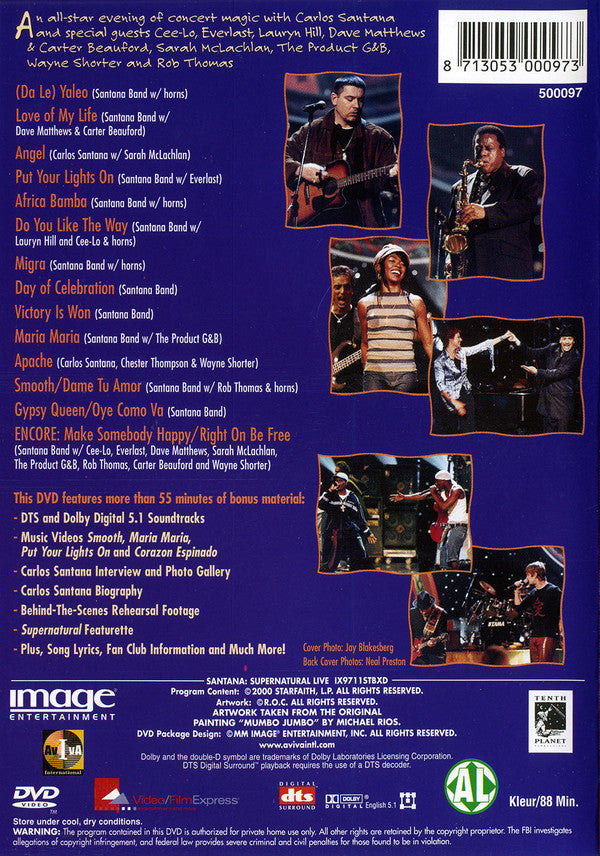 Santana : Supernatural Live (DVD-V, Multichannel, PAL)