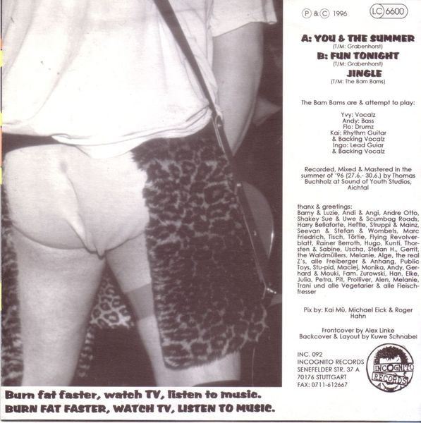 The Bam Bams : You & The Summer (7")