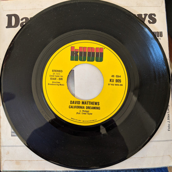 Dave Matthews (3) : Shoogie Wanna Boogie (7", Single)