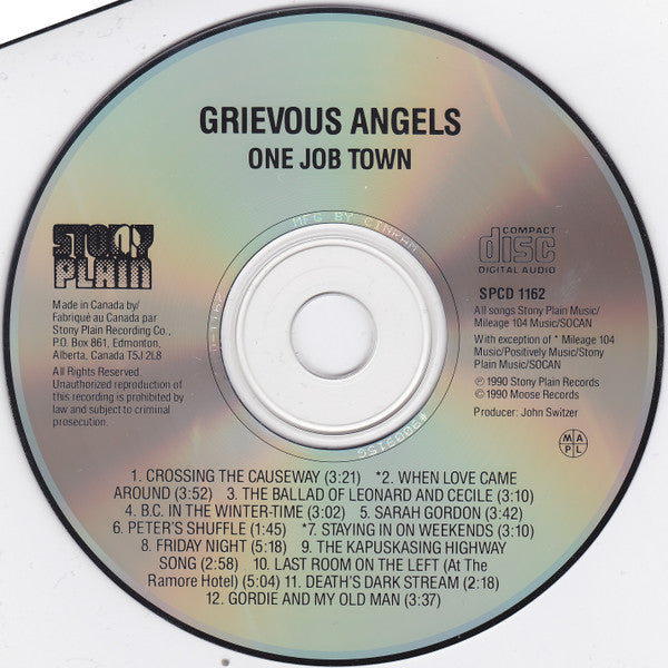 Grievous Angels (2) : One Job Town (CD, Album)