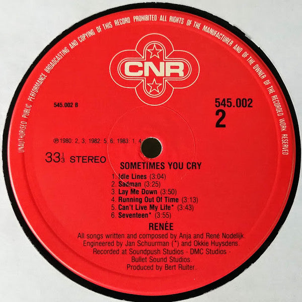 Renée : Sometimes You Cry (LP, Album)
