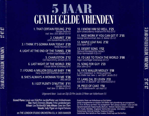 De Gevleugelde Vrienden : 5 Jaar (CD, Album)