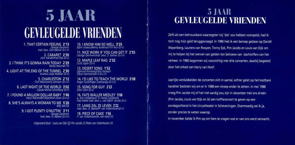 De Gevleugelde Vrienden : 5 Jaar (CD, Album)