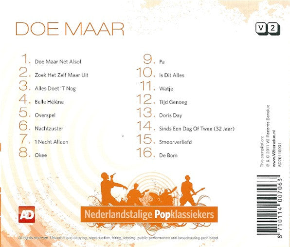 Doe Maar : Nederlandstalige Popklassiekers (CD, Comp)