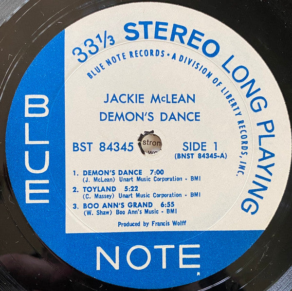 Jackie McLean : Demon's Dance (LP, Album)