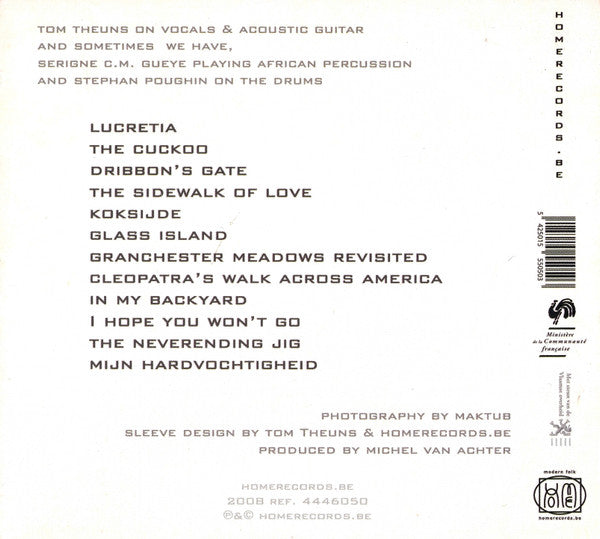 Tom Theuns : Songs From The River (CD, Album, Dig)