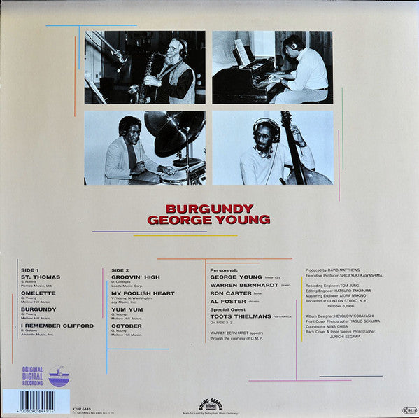 George Young (2) : Burgundy (LP, Album)