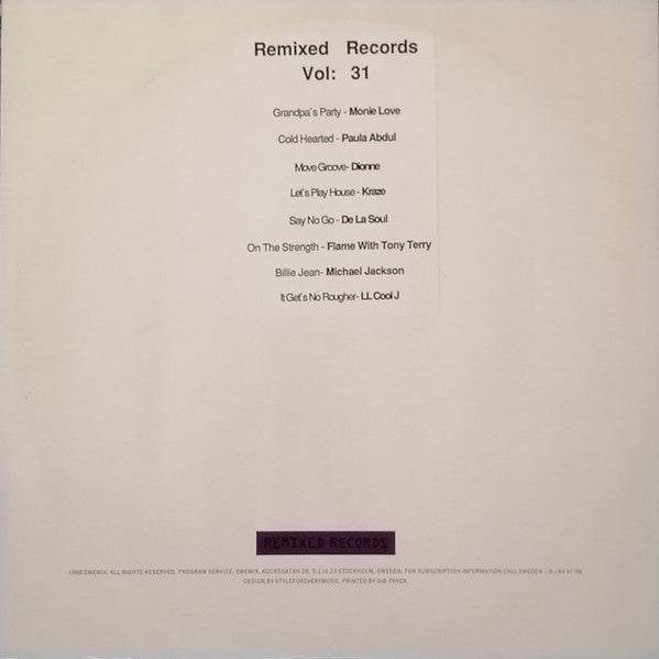 Various : Remixed Records 31 (2x12")