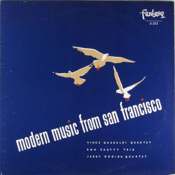 Ron Crotty Trio / Vince Guaraldi Quartet / Jerry Dodgion Quartet : Modern Music From San Francisco (LP, Album, Mono, RE, RM, Red)