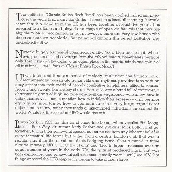 UFO (5) : Phenomenon / Force It (CD, Comp, RM)