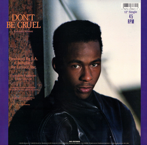 Bobby Brown : Don't Be Cruel (Extended Version) (12", Single)