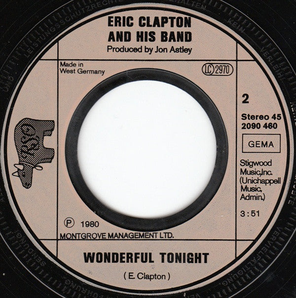 Eric Clapton And His Band : Tulsa Time (7", Single)