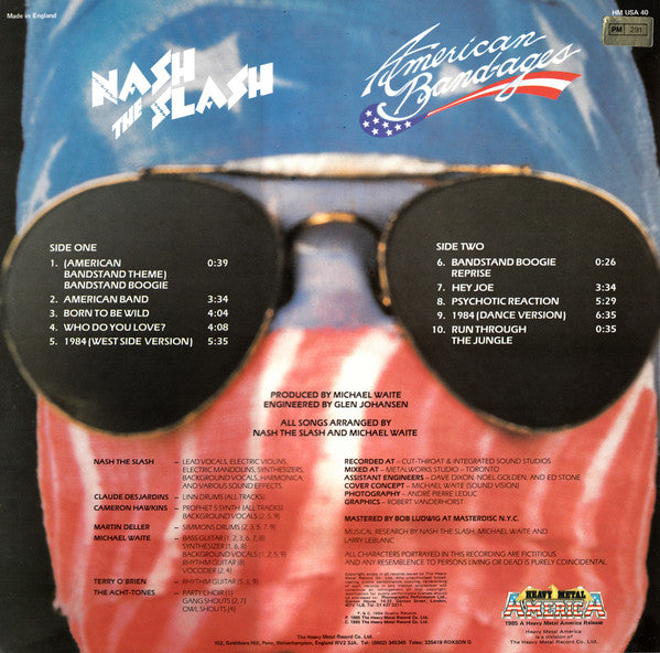 Nash The Slash : American Band-ages (LP, Album)
