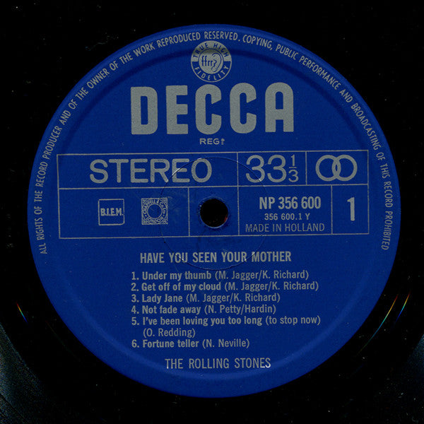 The Rolling Stones : Have You Seen Your Mother (LP, Album, Club)