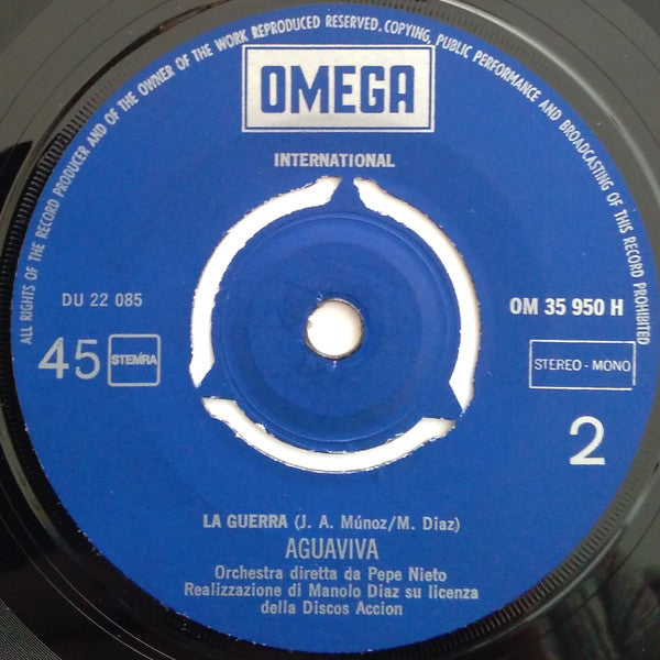 Aguaviva : Me Queda La Palabra  (7", Single)