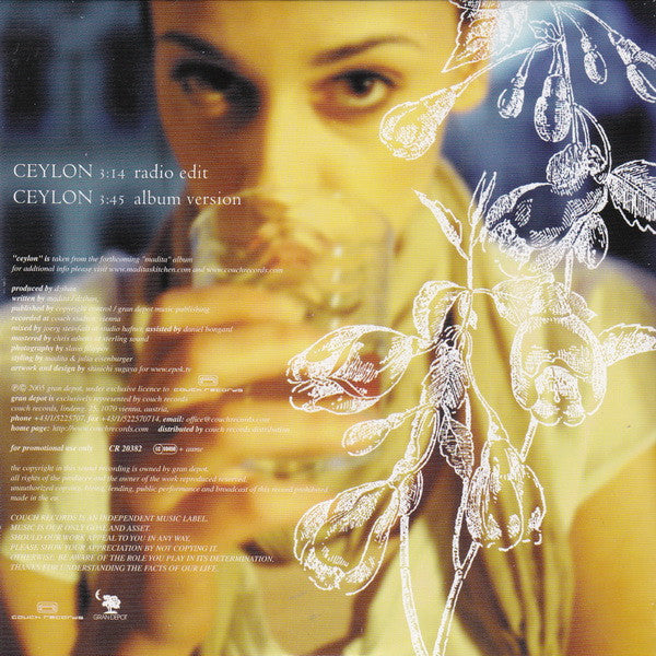 Madita : Ceylon (CD, Single, Promo)