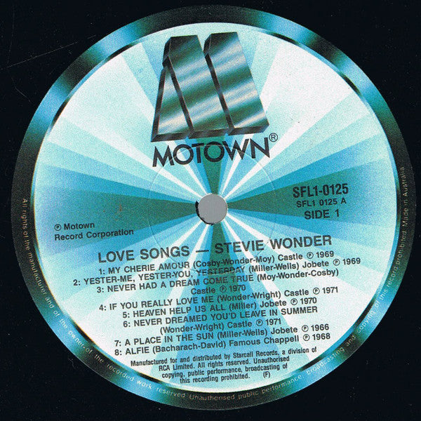 Stevie Wonder : Love Songs - 16 Classic Hits (LP, Comp)