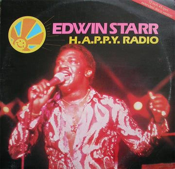 Edwin Starr : H.A.P.P.Y. Radio (Extended Disco Version) (12", Red)