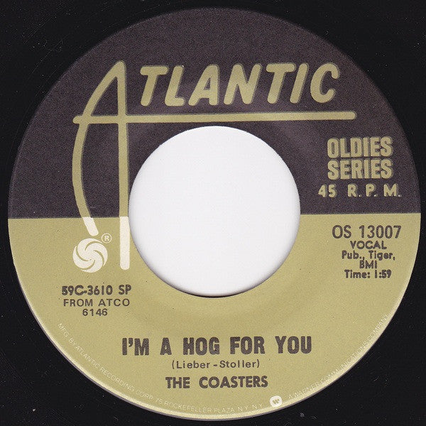 The Coasters : Charlie Brown / I'm A Hog For You (7", Single, RE)