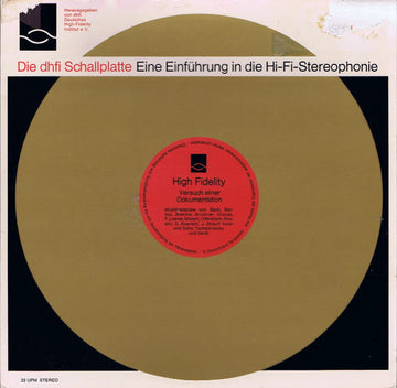 Various : Die dhfi Schallplatte Eine Einführung In Die HiFi-Stereophonie (LP, Comp, Gat)