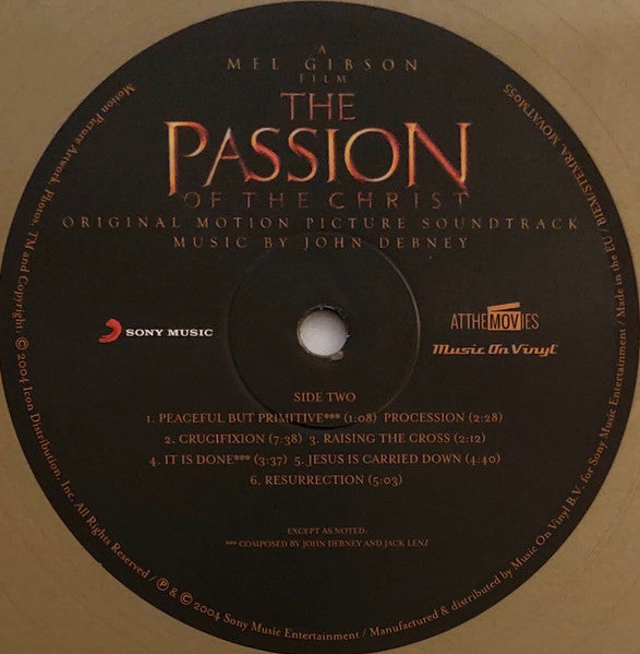 John Debney : The Passion Of The Christ (Original Motion Picture Soundtrack) (LP, Ltd, Num, RE, Gol)