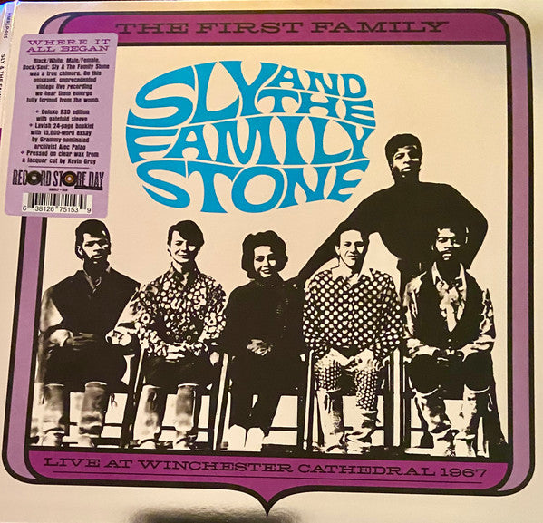 Sly & The Family Stone : The First Family - Live At Winchester Cathedral 1967 (LP, Album, RSD, Dlx, Cle)