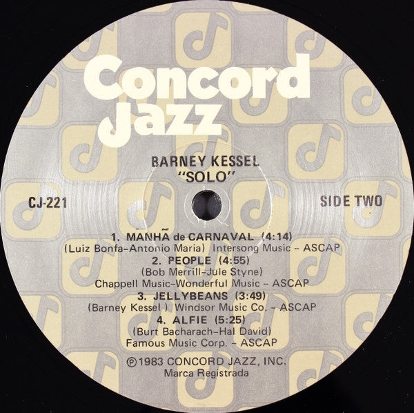 Barney Kessel : Solo (LP, Album)
