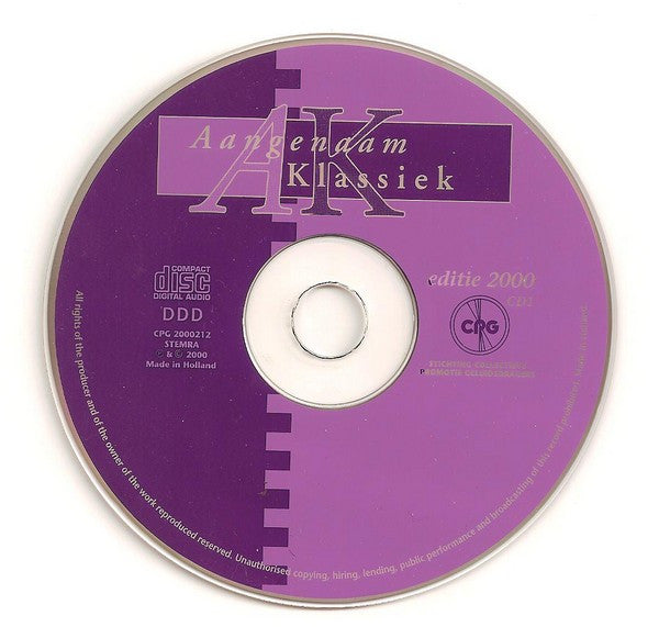 Various : Aangenaam... Klassiek - Editie 2000 (2xCD, Comp, Promo)