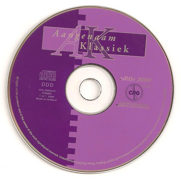Various : Aangenaam... Klassiek - Editie 2000 (2xCD, Comp, Promo)