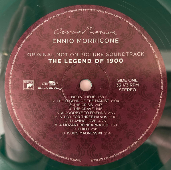 Ennio Morricone : The Legend Of 1900 (LP, Album, Ltd, Num, RE, Gre)