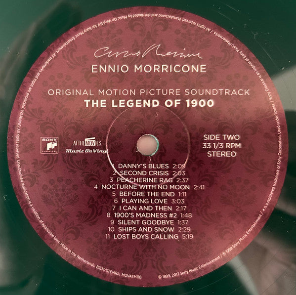Ennio Morricone : The Legend Of 1900 (LP, Album, Ltd, Num, RE, Gre)
