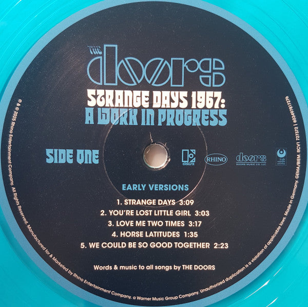 The Doors : Strange Days 1967: A Work In Progress (LP, Album, RSD, Ltd, Num, Blu)
