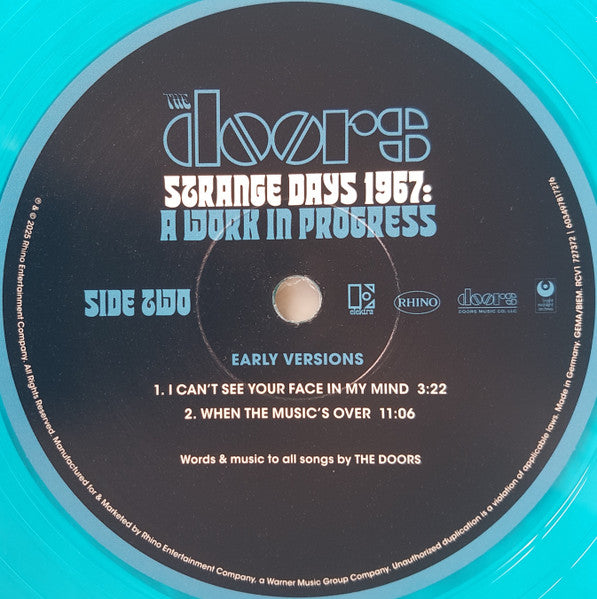 The Doors : Strange Days 1967: A Work In Progress (LP, Album, RSD, Ltd, Num, Blu)
