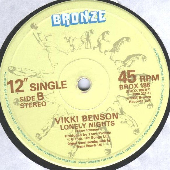 Vikki Benson : Easy Love (12", Single, Die)