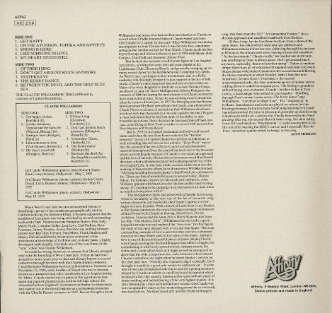 The Claude Williamson Trio : Keys West (LP, Album, RE)