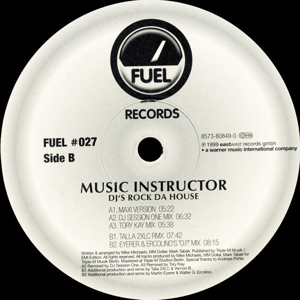 Music Instructor : DJ's Rock Da House (12")