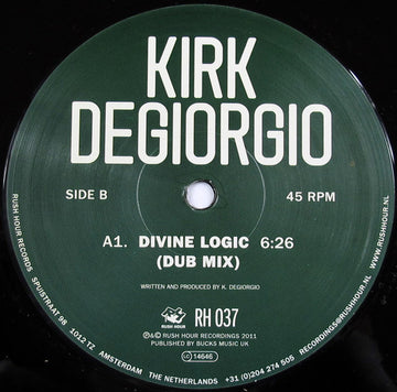 Kirk Degiorgio : Divine Logic (12")