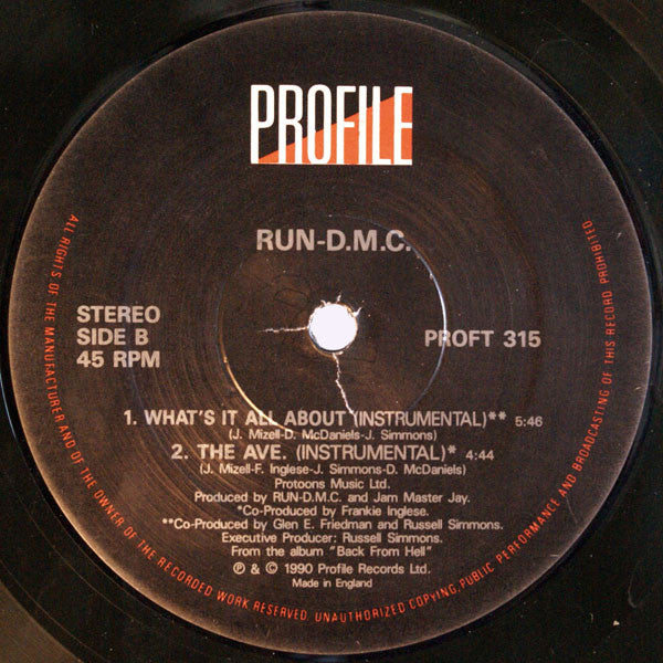 Run-D.M.C.* : What's It All About / The Ave. (12")