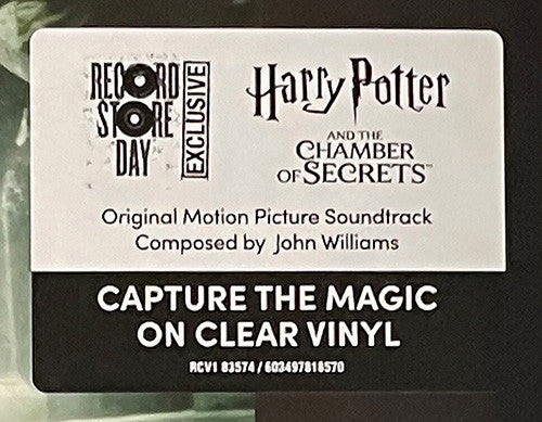 John Williams (4) : Harry Potter And The Chamber Of Secrets (Original Motion Picture Soundtrack) (2xLP, Album, RSD, Ltd, RE, Cle)