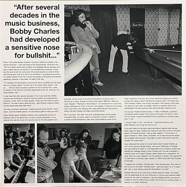 Bobby Charles : Bearsville Studio Sessions (LP)