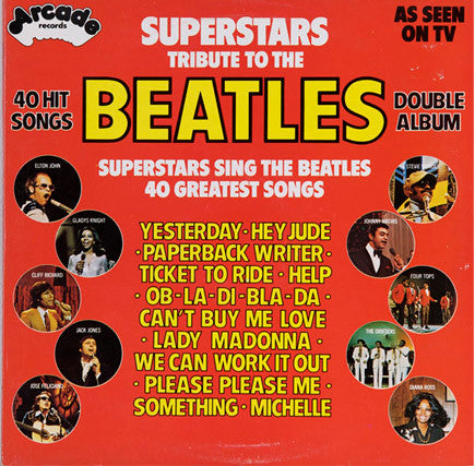 Various : Superstars Tribute To The Beatles (2xLP, Comp)